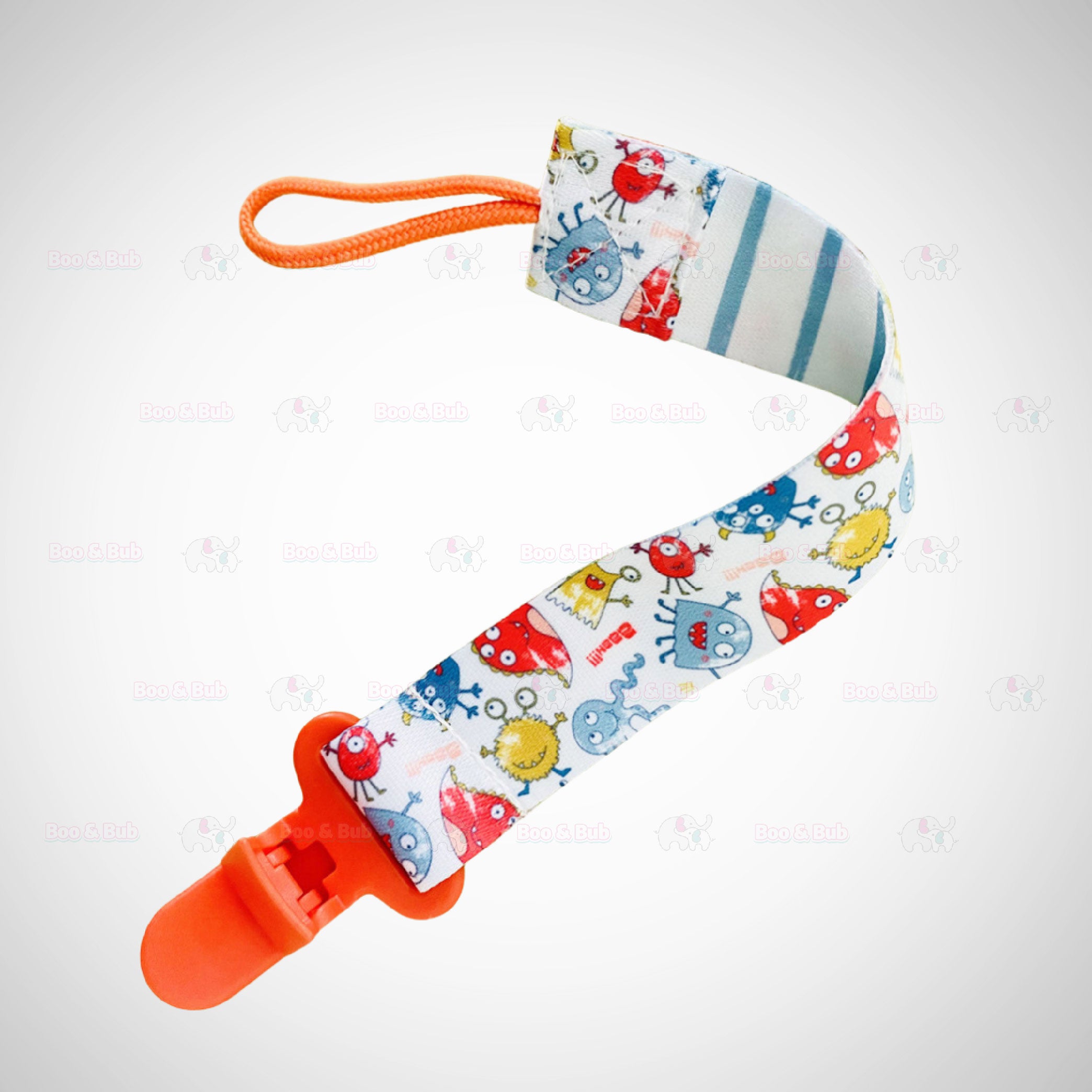 Boo&Bub Cute Cartoon Baby Pacifier Clip | Soother Holder Chain Nipple Holder for Baby Print Child Clips Gift kids - Boo & Bub