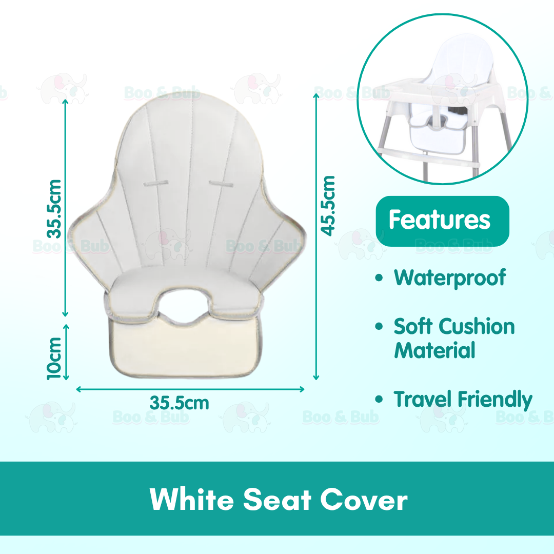 Boo&Bub 2 in 1 Baby Chair Height Adjustable Infant Baby High Chair With Safety Belt Cushion Baby Chair Dining Kerusi - Boo & Bub