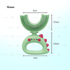Children U-Shape Toothbrush | U shape Manual Tooth brush Kids Teeth Cleaning Tool Silicone Teeth Cleaning - Boo & Bub