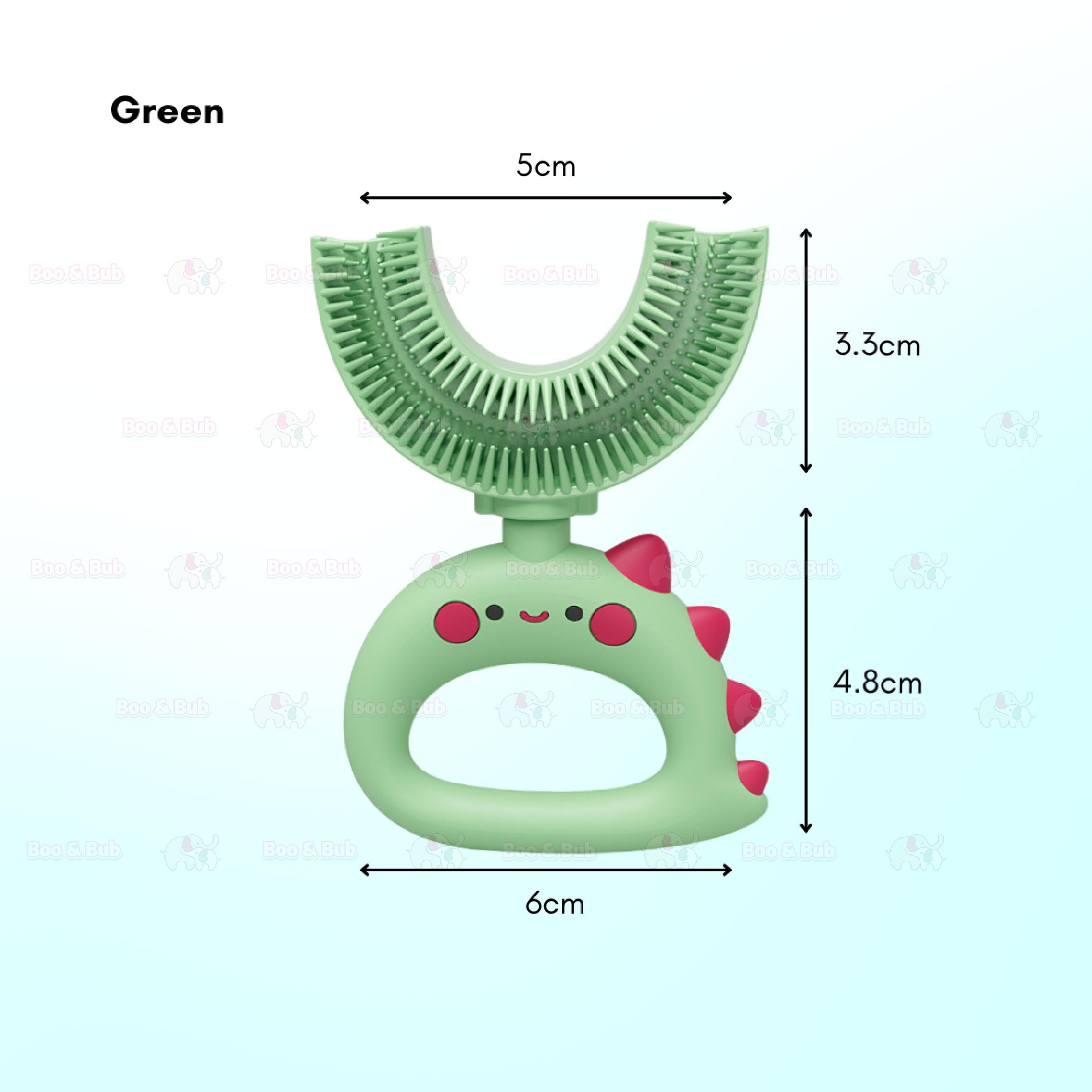 Children U-Shape Toothbrush | U shape Manual Tooth brush Kids Teeth Cleaning Tool Silicone Teeth Cleaning - Boo & Bub