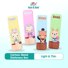 Cartoon Metal Stationery Box | Cute Creative Iron Pencil Case For Kids Kawaii Practical Storage Supplies Kid - Boo & Bub