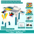 Multi-Function Children Building Blocks Table | Learning Playing Study Drawing Compatible Duplo Kids Desk - Boo & Bub