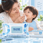 40 pcs Baby Hand Mouth Wipes / Wet Tissue | Alcohol-free, paraben-free, fragrance-free wipe / Tisu Basah Bayi