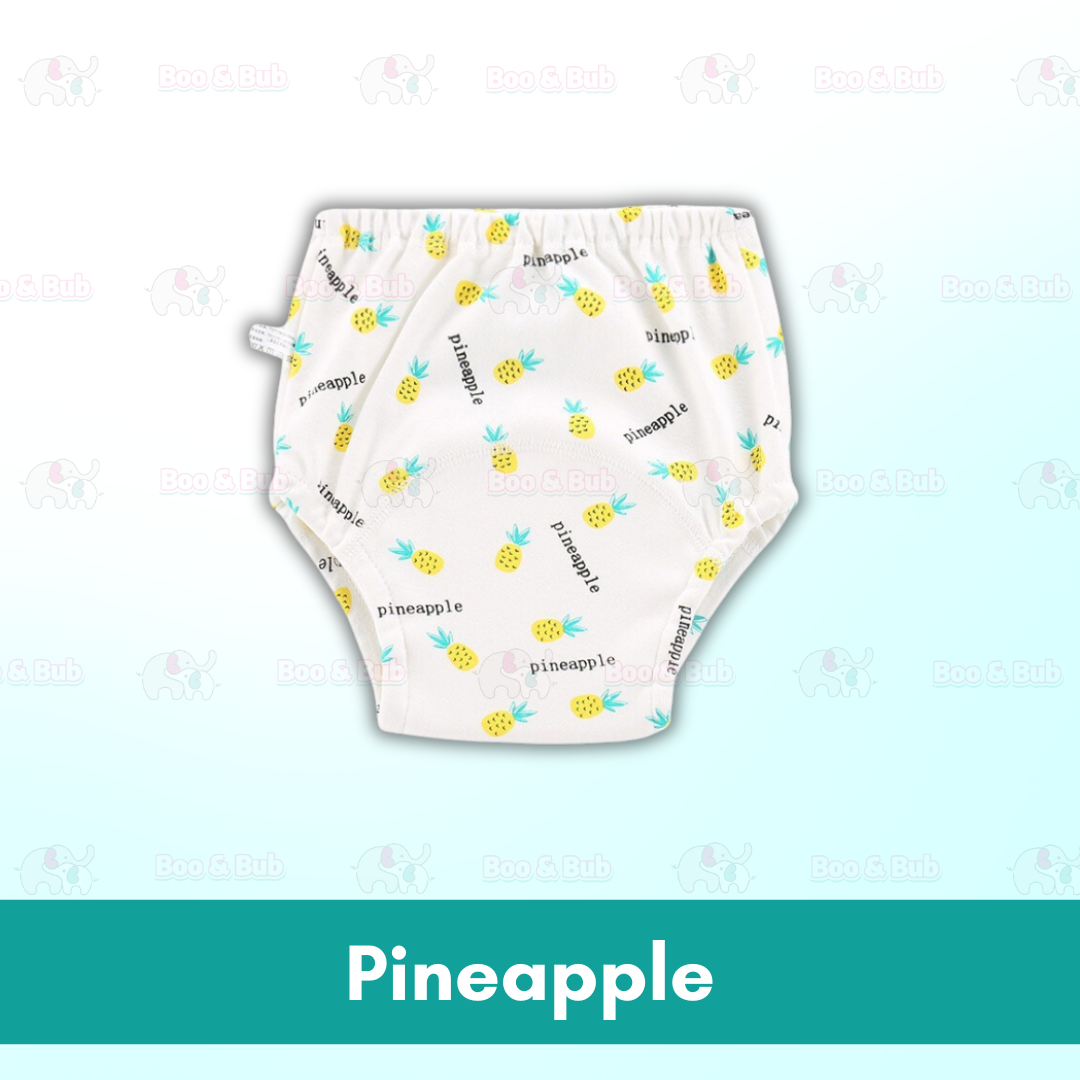 6 Layer - Boo&Bub Waterproof Reusable Cotton Baby Training Pant | Infant Shorts Underwear Cloth Diaper Nappies Panties - Boo & Bub