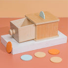 Montessori Toys Ball Box,Coin Box,Object Permanence Box Toys for Infant Toddlers 6-24 Month Baby Early Educati - Boo & Bub