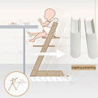 Boo&Bub Table tray / Baby Set Fence Extended glider Nordic Style Wooden Highchair Dining Chair backrest Accessories - Boo & Bub