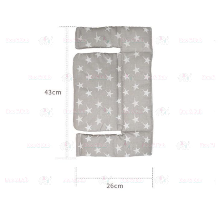 Boo&Bub Washable Waterproof Cushion seat pad Nordic Style Wooden Highchair Breathable Soft & Comfortable high chair - Boo & Bub