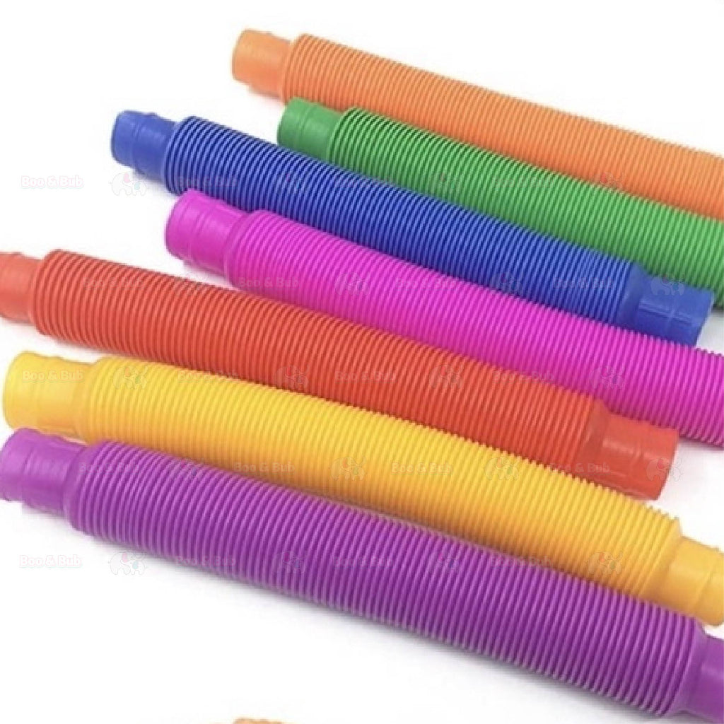 Boo&Bub Pop Tubes Fidget Toy Autism Toys Sensory Stretch Tubes Creative Educational Pipe - Boo & Bub