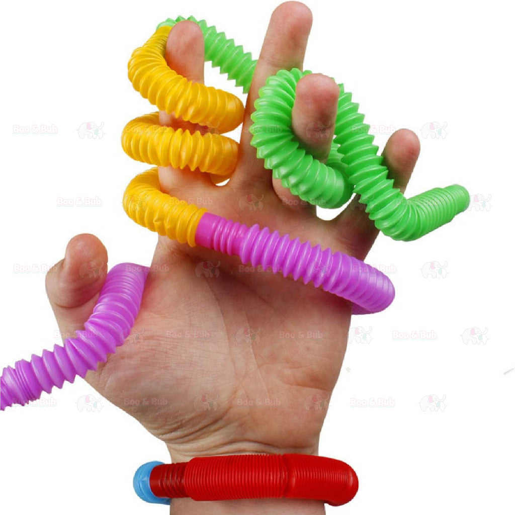 Boo&Bub Pop Tubes Fidget Toy Autism Toys Sensory Stretch Tubes Creative Educational Pipe - Boo & Bub