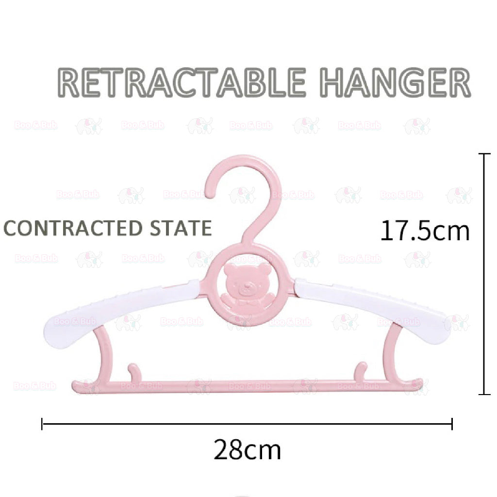 Boo & Bub Kids Clothes Hanger Racks Adjustable Plastic Display Hangers Windproof Non-slip Coats Hanger Baby Clothing Or - Boo & Bub