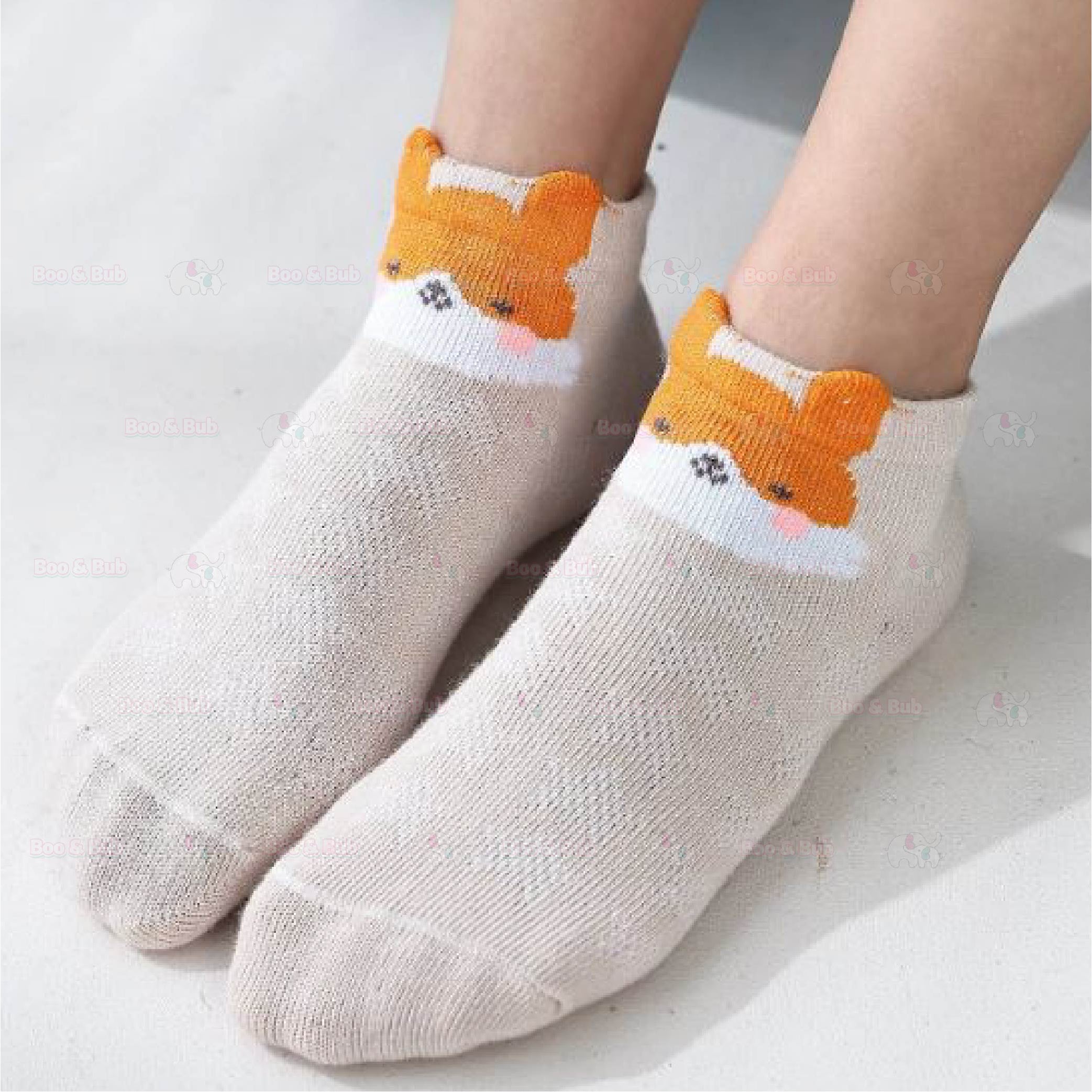 5Pairs Cute Baby Girls Socks Summer Breathable Mesh Cotton Children Socks Infant Baby Boy Toddler Socks - Boo & Bub