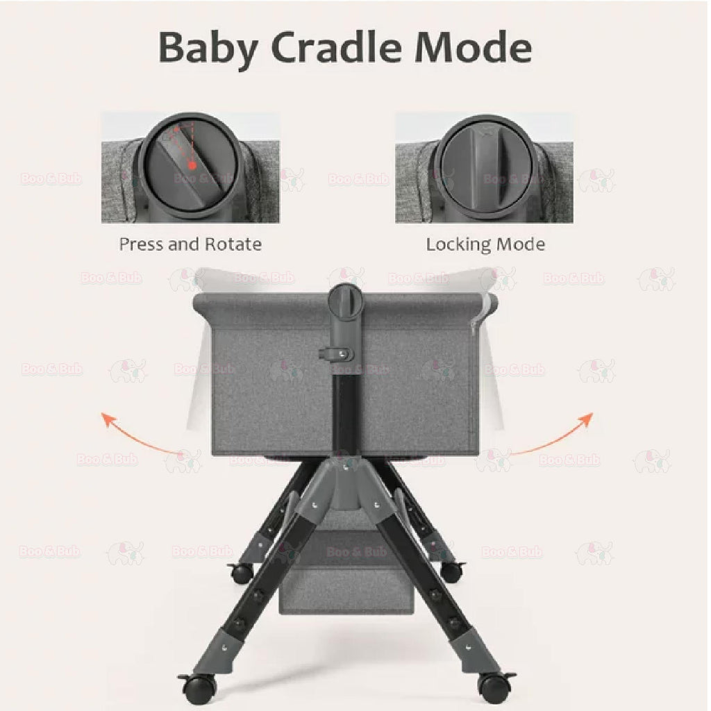 Boo&Bub Newborn Folding Baby Crib Multifunction Portable Baby Cot Adjustable portable baby Bed travel cot katil bayi - Boo & Bub