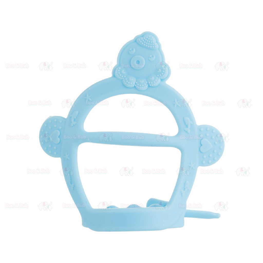 Boo&Bub Baby Teether Ring |Toddle Safe BPA Free Banana Teething Ring Silicone Chew Dental Care Toothbrush Nursing Gift - Boo & Bub