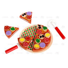 Boo&Bub Wooden Food Cooking Simulation | Tableware Children Kitchen Pretend Play Toy Fruit Vegetable Pizza Cutting - Boo & Bub