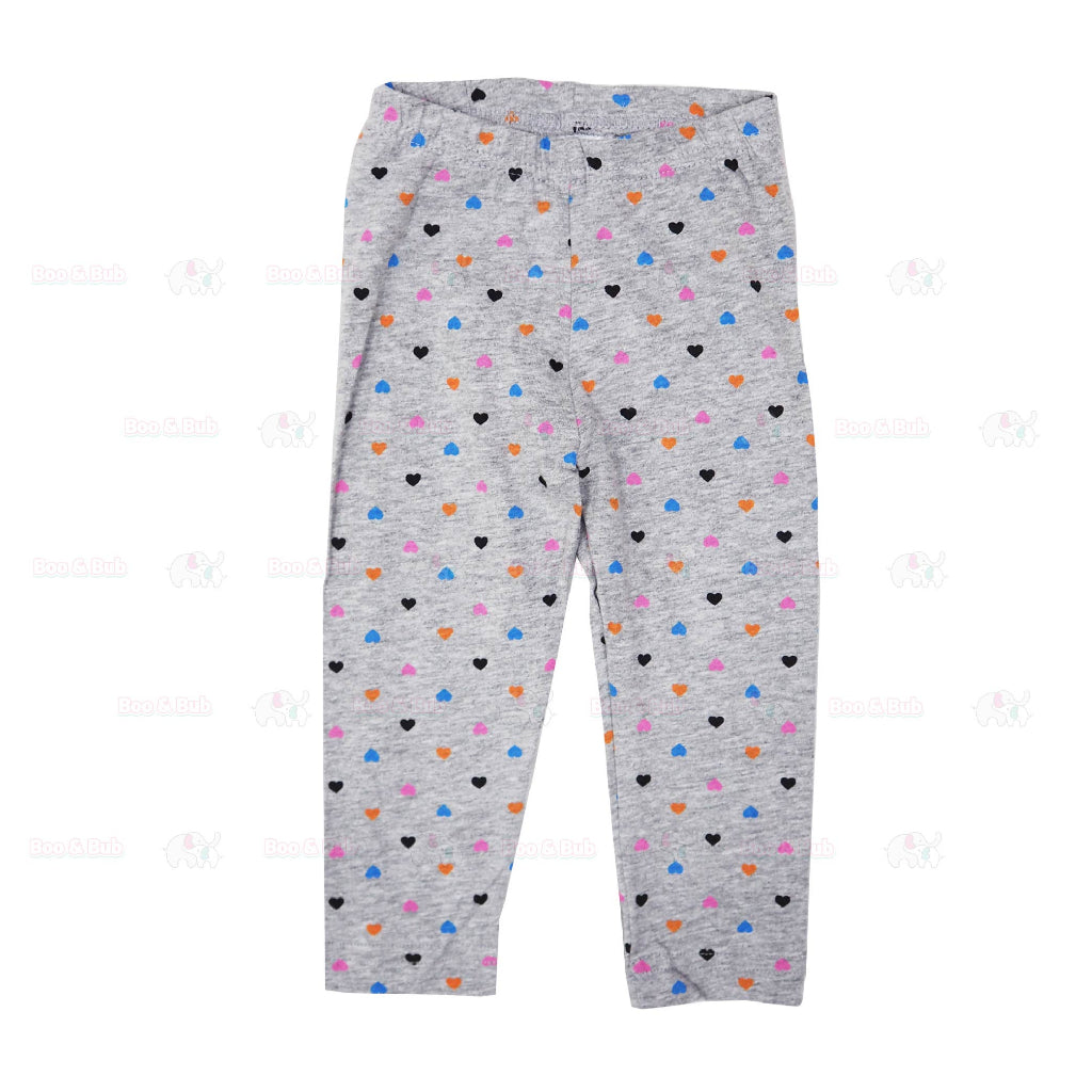 Boo&Bub Assorted Girl Cotton Spandex Legging pants (6M-10Y) | Leggings Budak perempuan | girl long pant leggings - Boo & Bub