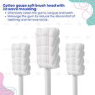 Boo&Bub Baby Oral Cleaner | Disposable Soft Toothbrush Toddler Tongue Washing Gauze Tongue Cleaning Pembersih Mulut - Boo & Bub