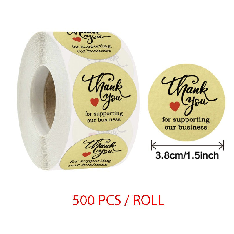 🔥5cm/3.8cm 🔥Thank You for your Order Sticker /  Seal Label / Sticker Terima Kasih / Appreciation Sticker / 謝謝 sticker - Boo & Bub