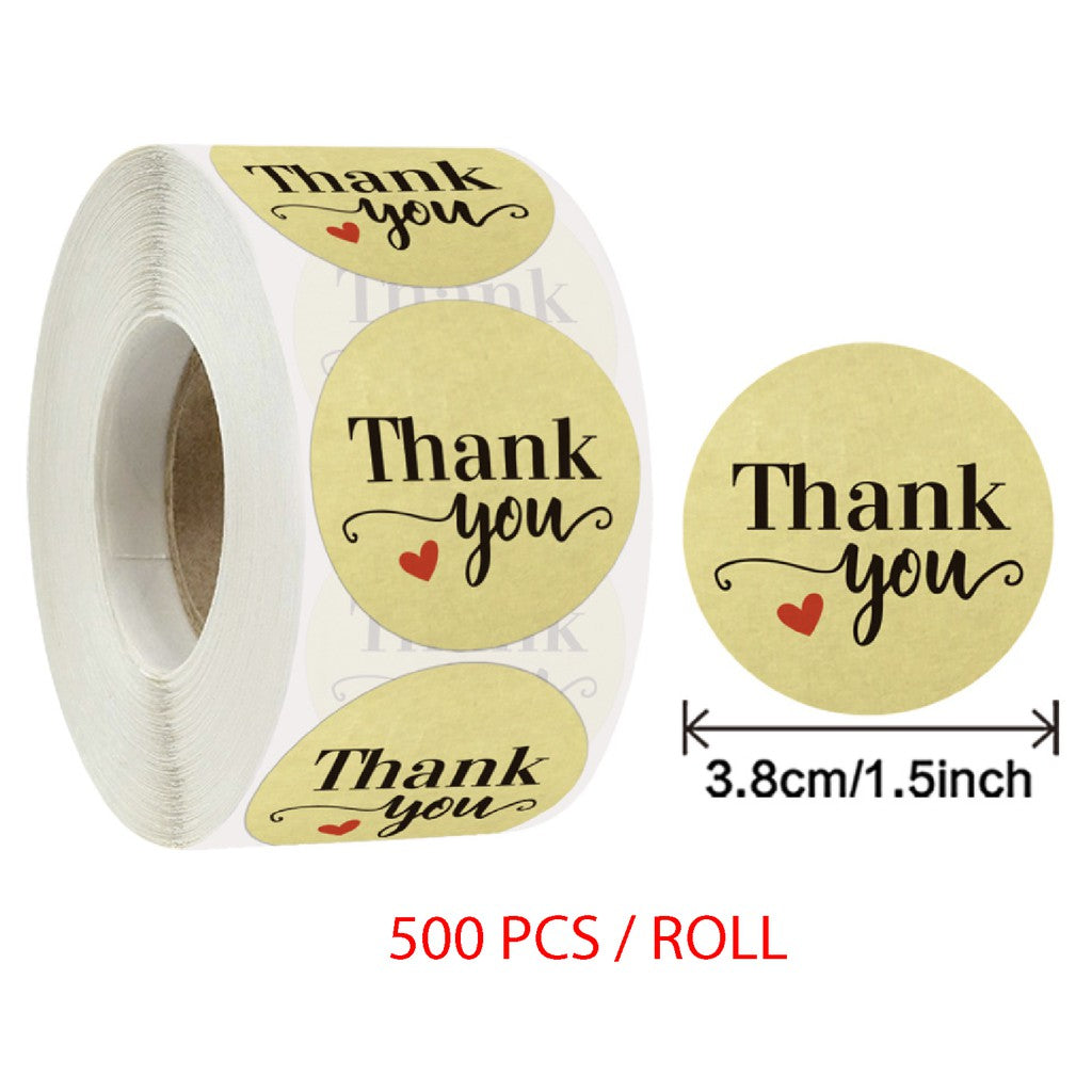 🔥5cm/3.8cm 🔥Thank You for your Order Sticker /  Seal Label / Sticker Terima Kasih / Appreciation Sticker / 謝謝 sticker - Boo & Bub
