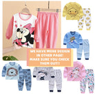 🇲🇾HOT🇲🇾Kids Pyjamas Set | Cartoon Cute Children Sleepwear | Cotton Soft Baby Nightwear Clothes Pajamas | Baju Tidur Buda - Boo & Bub