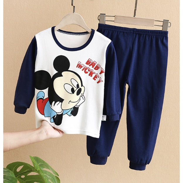 🔥HOT🔥Kids Pyjamas Set | Cartoon Cute Children Sleepwear | Cotton Soft Baby Nightwear Clothes Pajamas | Baju Tidur Budak - Boo & Bub