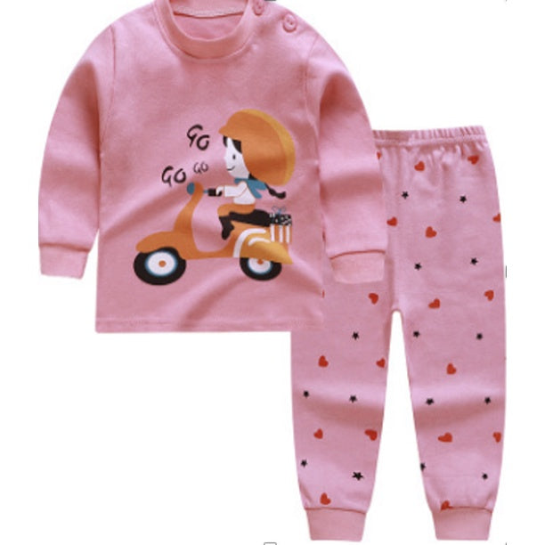 🔥HOT🔥Kids Pyjamas Set | Cartoon Cute Children Sleepwear | Cotton Soft Baby Nightwear Clothes Pajamas | Baju Tidur Budak - Boo & Bub