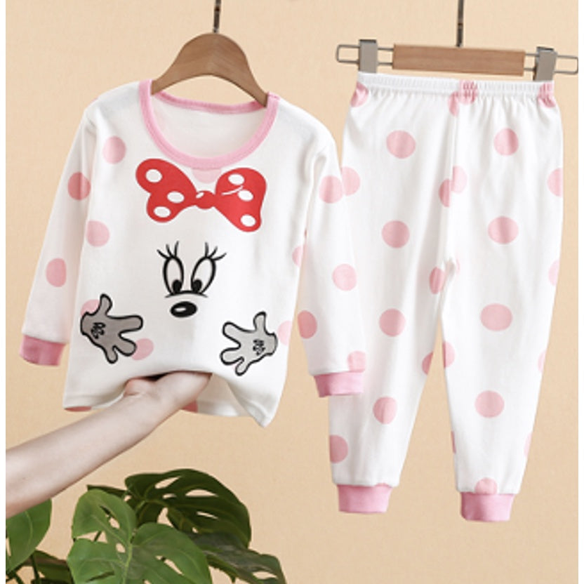 🔥HOT🔥Kids Pyjamas Set | Cartoon Cute Children Sleepwear | Cotton Soft Baby Nightwear Clothes Pajamas | Baju Tidur Budak - Boo & Bub