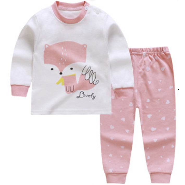 🔥HOT🔥Kids Pyjamas Set | Cartoon Cute Children Sleepwear | Cotton Soft Baby Nightwear Clothes Pajamas | Baju Tidur Budak - Boo & Bub