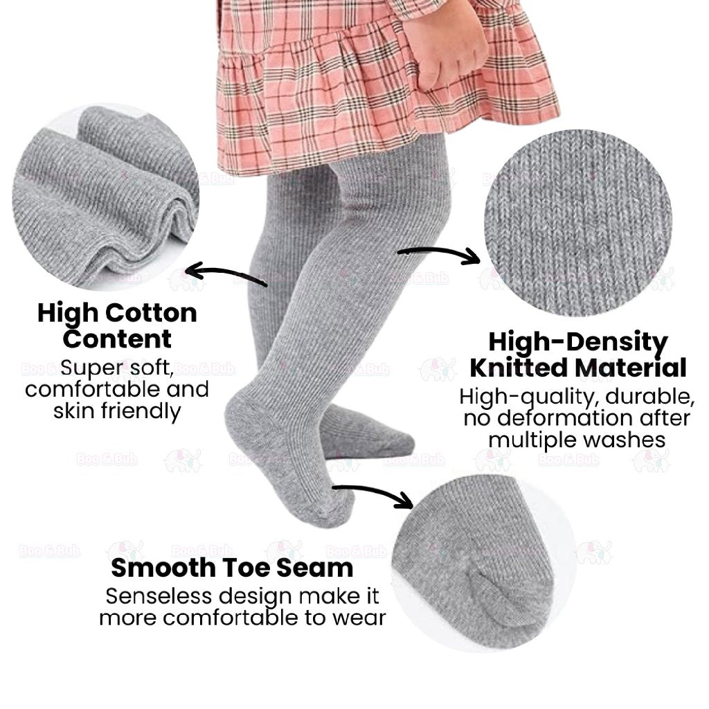 Boo & Bub Baby Legging Newborn Baby Tight pants baby Seluar Legging baby pants newborn socks baby girl legging cotton - Boo & Bub
