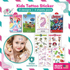 Boo&Bub Disney Kids Tattoo Sticker Kids Temporary Tattoo Waterproof hand sticker cartoon fake tattoo pelekat tatu 儿童纹身贴 - Boo & Bub