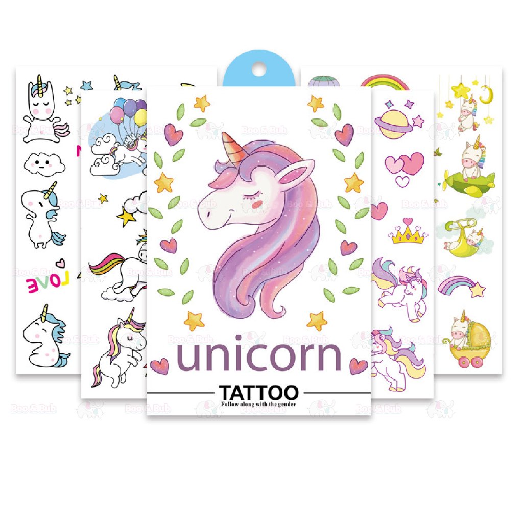 Boo&Bub Disney Kids Tattoo Sticker Kids Temporary Tattoo Waterproof hand sticker cartoon fake tattoo pelekat tatu 儿童纹身贴 - Boo & Bub