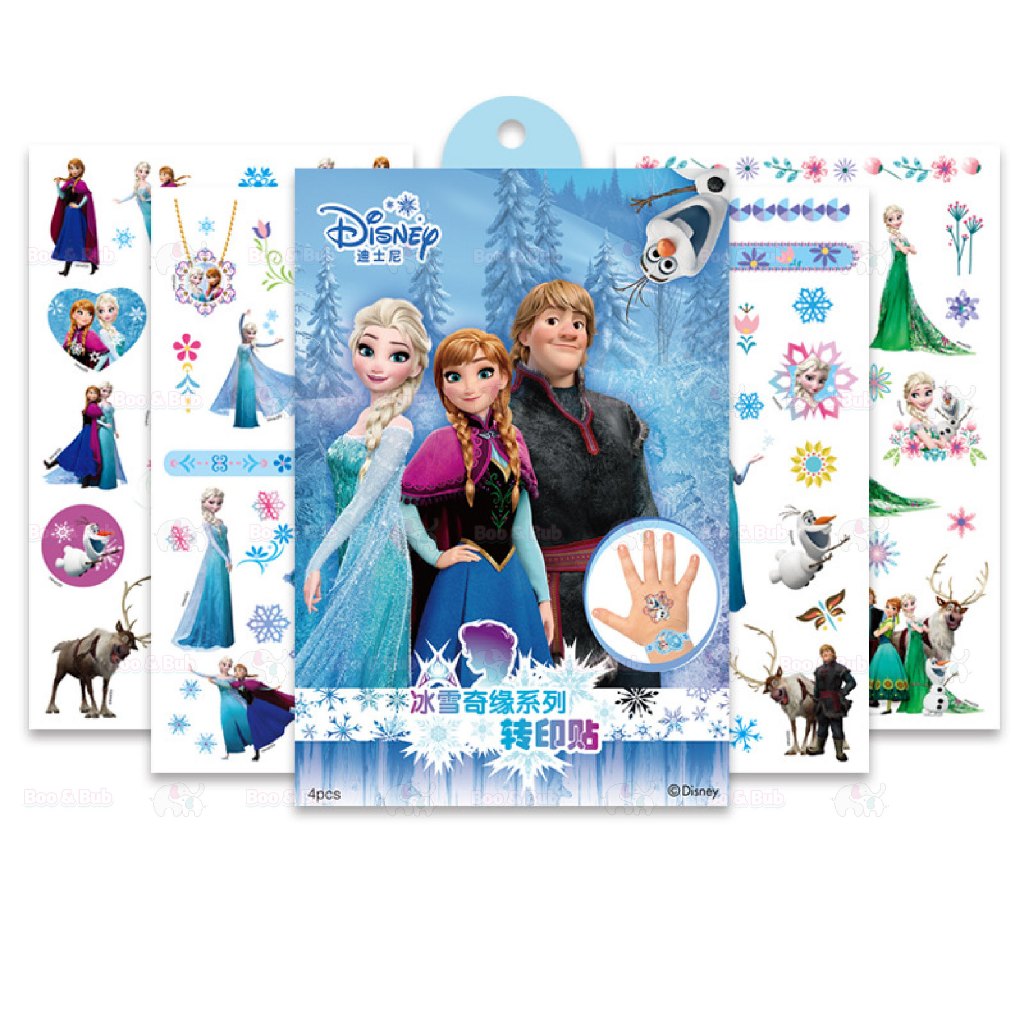 Boo&Bub Disney Kids Tattoo Sticker Kids Temporary Tattoo Waterproof hand sticker cartoon fake tattoo pelekat tatu 儿童纹身贴 - Boo & Bub