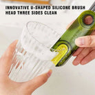 3 in 1 bottle brush baby bottle brush bottle cap cleaning brush kitchen tools berus botol milk bottle brush set 奶瓶刷子 - Boo & Bub