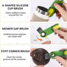 3 in 1 bottle brush baby bottle brush bottle cap cleaning brush kitchen tools berus botol milk bottle brush set 奶瓶刷子 - Boo & Bub