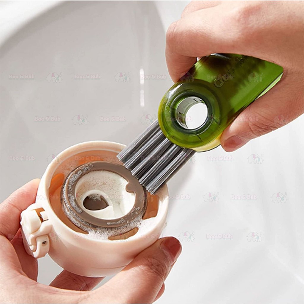 3 in 1 bottle brush baby bottle brush bottle cap cleaning brush kitchen tools berus botol milk bottle brush set 奶瓶刷子 - Boo & Bub