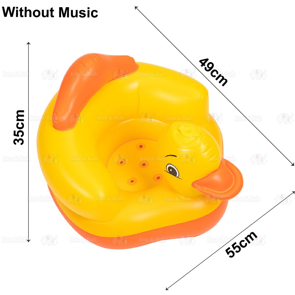 Boo&Bub Baby Inflatable Chair Kerusi Baby Bath Seat Training Chair Portable Baby Chair Inflatable Sofa Baby Dining Chair - Boo & Bub