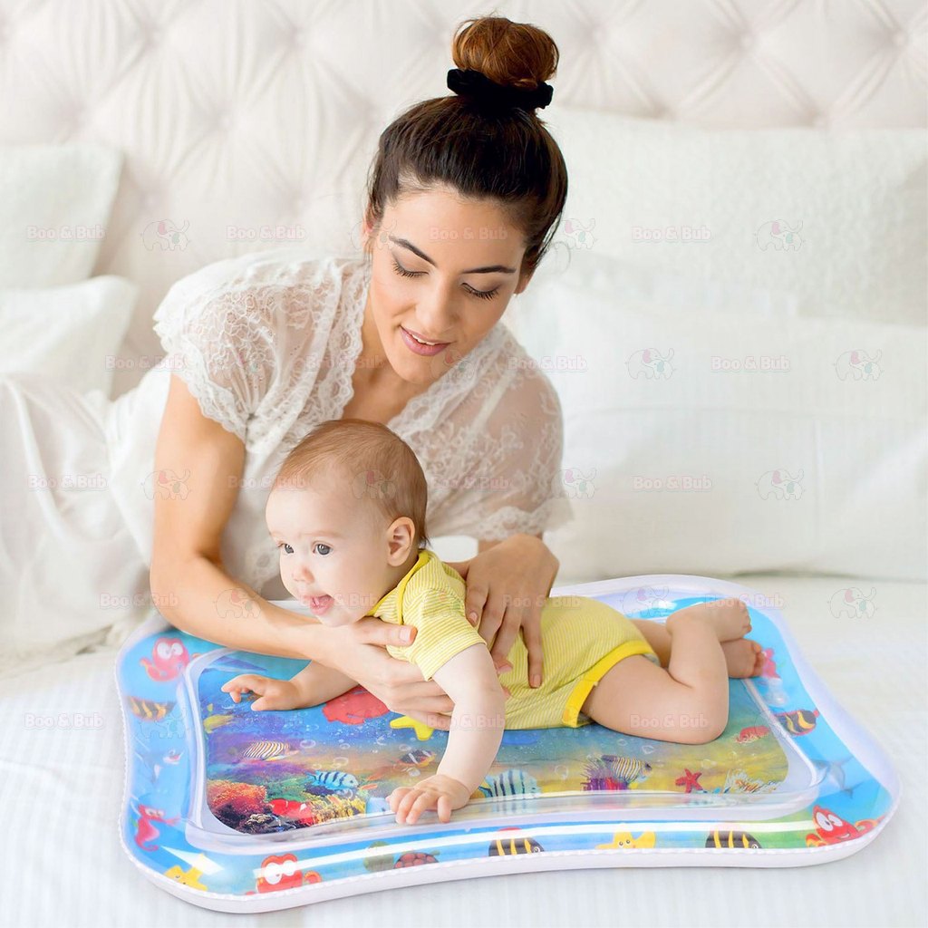 Boo&Bub Baby Water Mat Toddler Inflatable Crawling Cushion Summer Infant Water Play Mat for Children Early Education - Boo & Bub