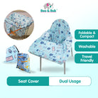 Boo&Bub High Chair Cover | Washable Shopping Cart Cover | Trolley Cover Baby HighChair - Boo & Bub