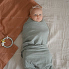 Boo&Bub Plain Color Bamboo Muslin Blanket Baby Swaddle Newborn Wrap Kain Bedung Kain Selimut Napkin Lampin - Boo & Bub