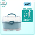 Boo&Bub Drying Rack Storage with Cover Large Portable Nursing Bottle Storage Box Organizer Bottle Rack Holder for Baby - Boo & Bub