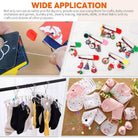 Boo&Bub 10Pcs Plastic Head Safety Pins Baby Kids Cloth Nappy Locking Brooch Buckles Colorful Needle Pins - Boo & Bub