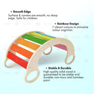 Boo&Bub Rainbow Arch Rocker Waldorf Wooden Rocking Play Balance Board Montessori Kid Climbing Papan Imbangan - Boo & Bub