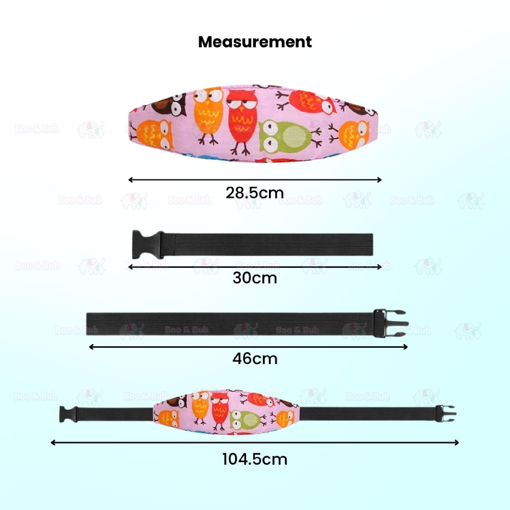 Boo&Bub Child Car Seat Safety Head Support Fixing Band Strap Belt Holder Carseat Belt - Boo & Bub