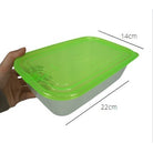 Kitchen Plasticware | Food tupperware in Square Round Shape | Round Basket Basin for wash Vegetables - Boo & Bub