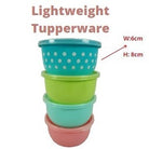 Kitchen Plasticware | Food tupperware in Square Round Shape | Round Basket Basin for wash Vegetables - Boo & Bub