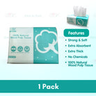 3ply 70 sheets Bamboo Tissue | Soft Facial Tissue Paper Healthy Environmental Friendly Towel 纯竹浆抽纸 - Boo & Bub