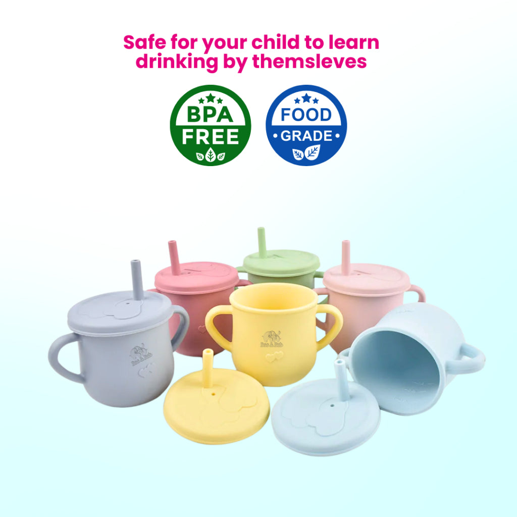 Boo&Bub Baby Silicone Cup BPA Free Microwavable Bowl Food Grade Training feeding Tableware - Boo & Bub