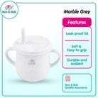 Boo&Bub Baby Silicone Cup BPA Free Microwavable Bowl Food Grade Training feeding Tableware - Boo & Bub