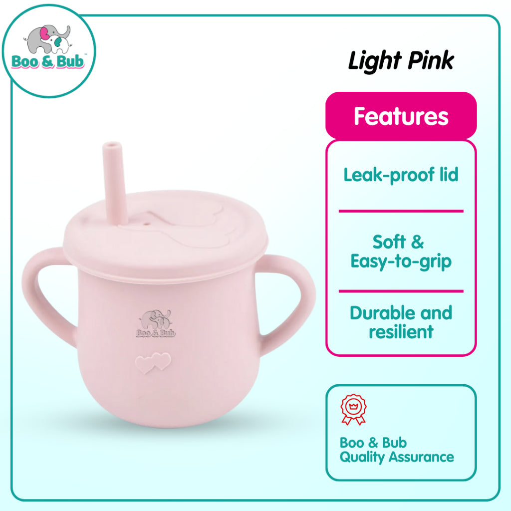 Boo&Bub Baby Silicone Cup BPA Free Microwavable Bowl Food Grade Training feeding Tableware - Boo & Bub
