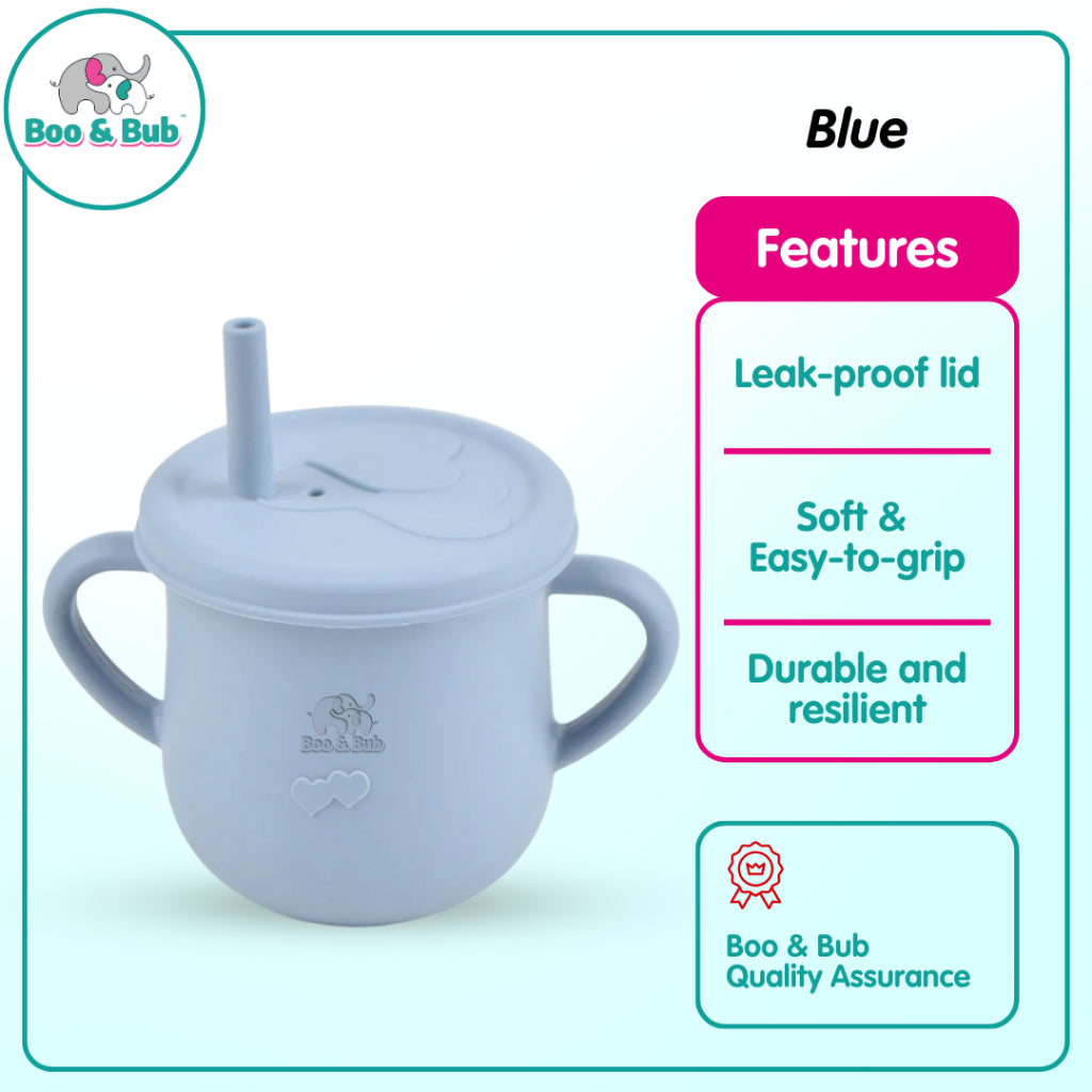 Boo&Bub Baby Silicone Cup BPA Free Microwavable Bowl Food Grade Training feeding Tableware - Boo & Bub