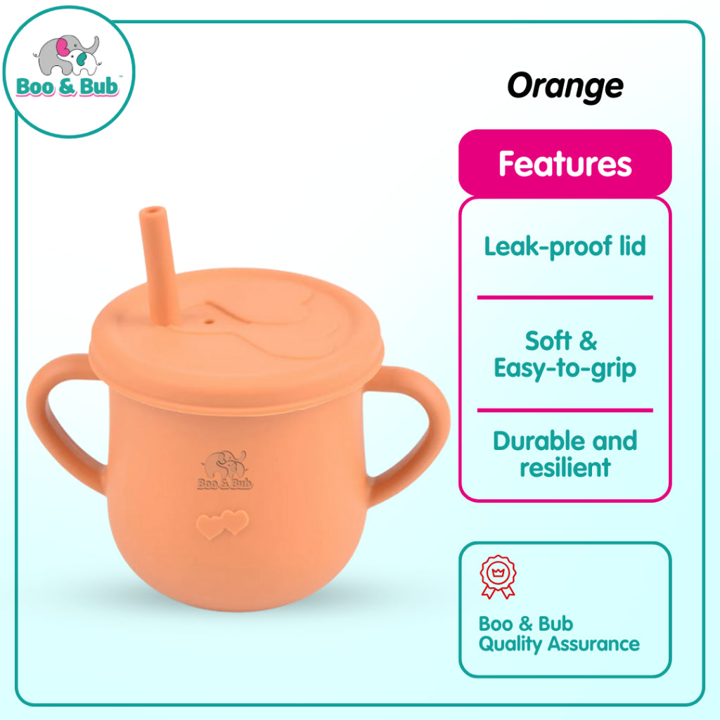 Boo&Bub Baby Silicone Cup BPA Free Microwavable Bowl Food Grade Training feeding Tableware - Boo & Bub